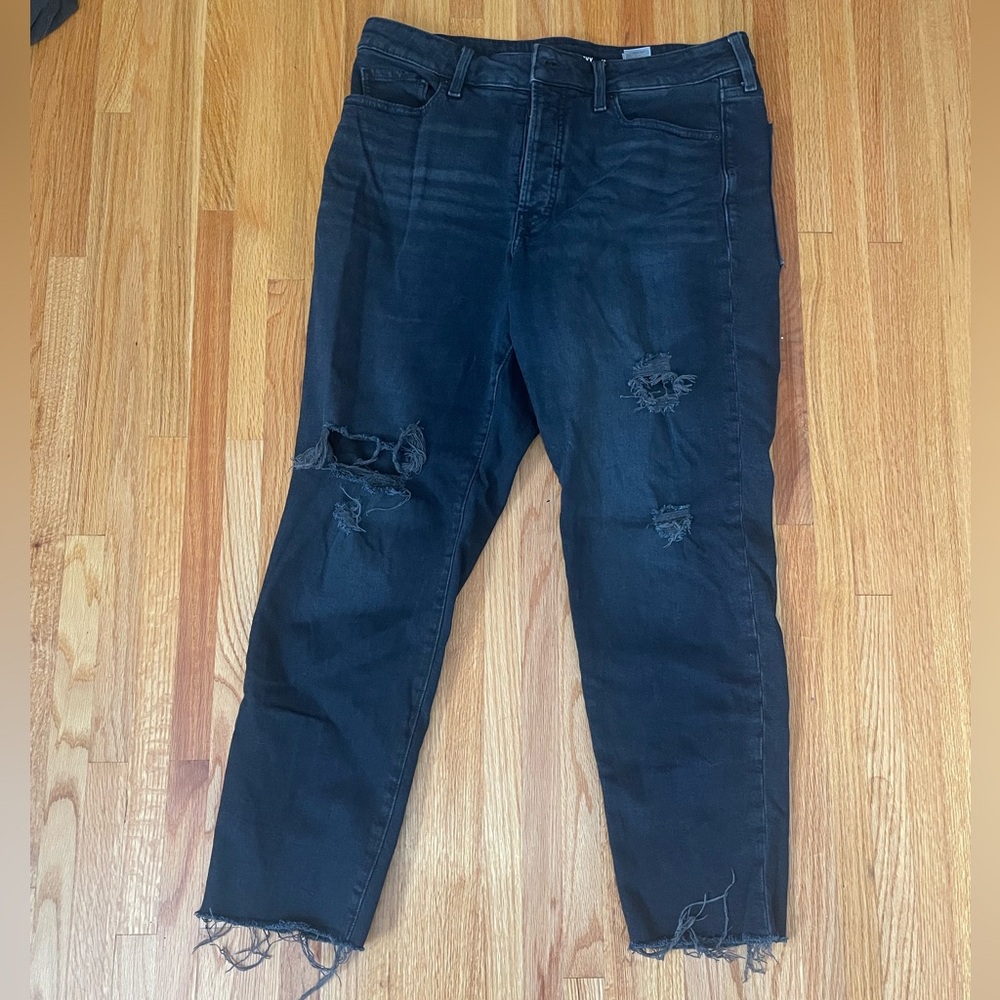 Old Navy OG ripped straight jeans